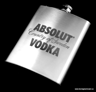 Nerezová placatka Absolut vodka